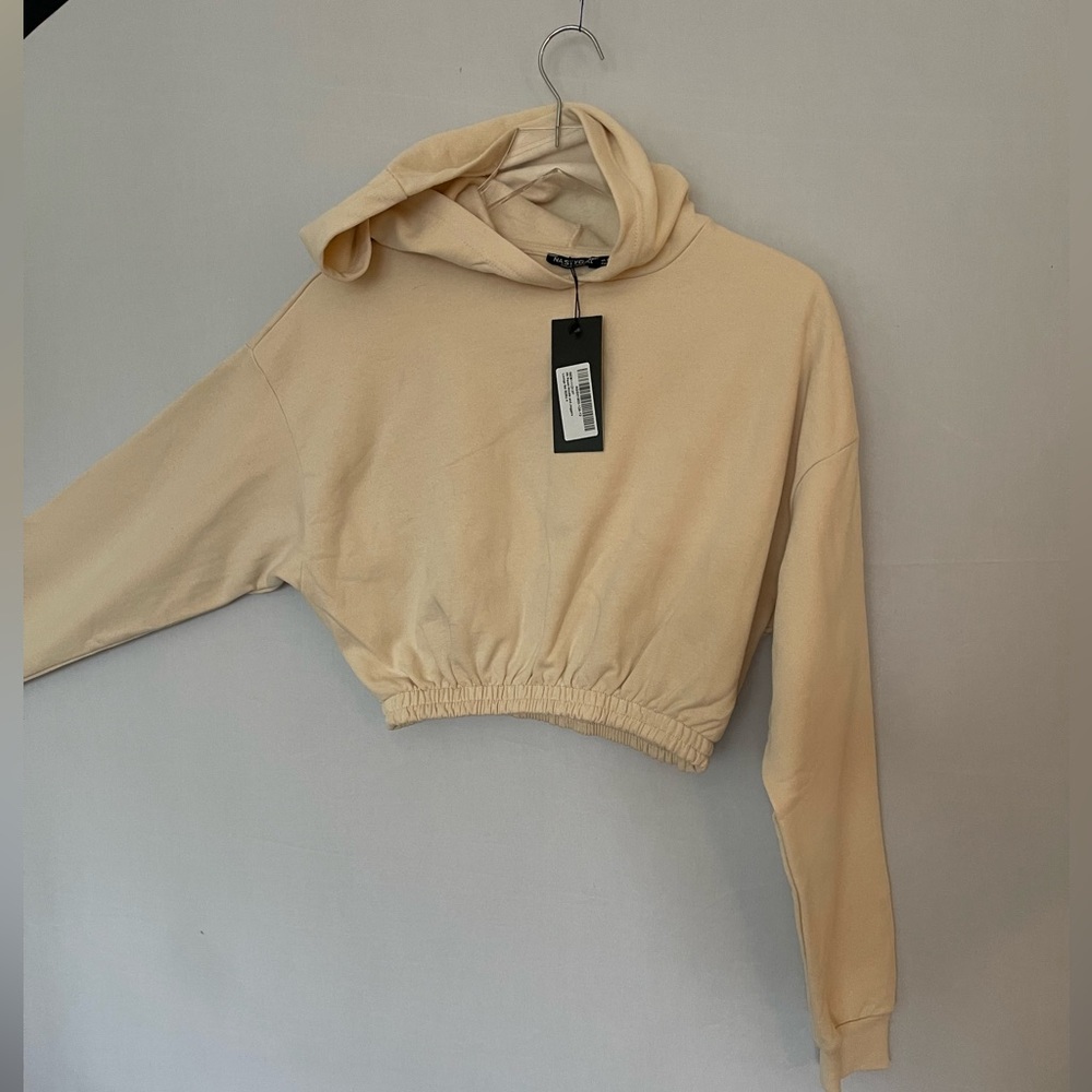 Cropped Cream Hoodie By Nastygal 0‎